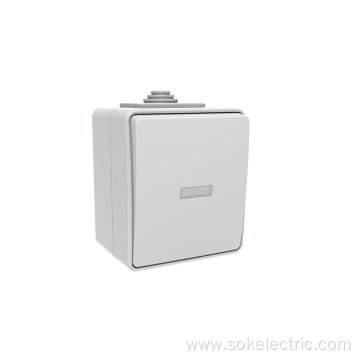 Light Switch with LED Surface Mounting IP65